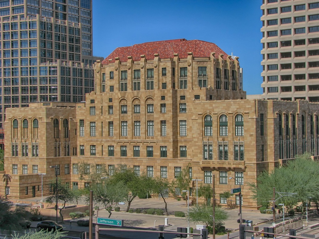 Phoenix Arizona Skyline - Urban Real Estate Market Phoenix Arizona downtown skyline showing urban growth and real estate development opportunities