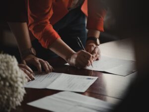 Closing day on a home purchase